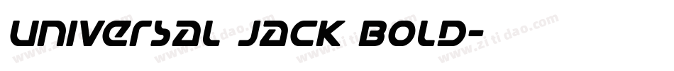 Universal Jack Bold字体转换